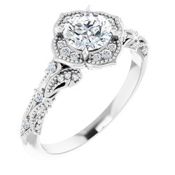 Halo-Style Engagement Ring alebo Band
